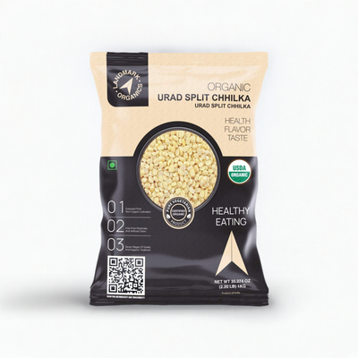 Black Gram Dal | USDA Organic | Urad Split Chilka 1Kg